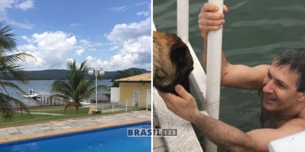 Fotos mostram que o governador já esteve no local no Ano Novo e em outros momentos para realizar passeios de lancha e nadando com os filhos.