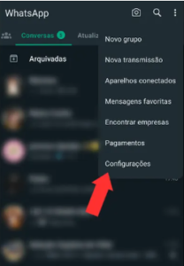 Descubra como ter duas contas do WhatsApp no mesmo celular 1 Configurações do WhatsApp