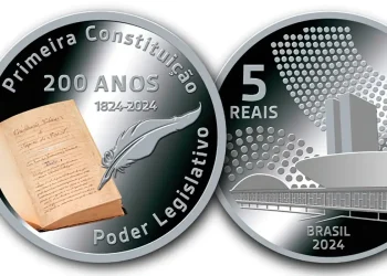 Nova Moeda 5 reais.