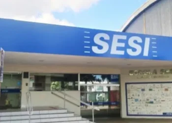 Fachada de uma unidade do SESI MG.