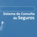 Sistema de consulta de seguros da SUSEP, com mão interagindo na interface de busca.