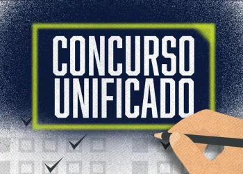 Ilustração do Concurso Nacional Unificado (CNU) 2025 com um foco em preparação para o exame.