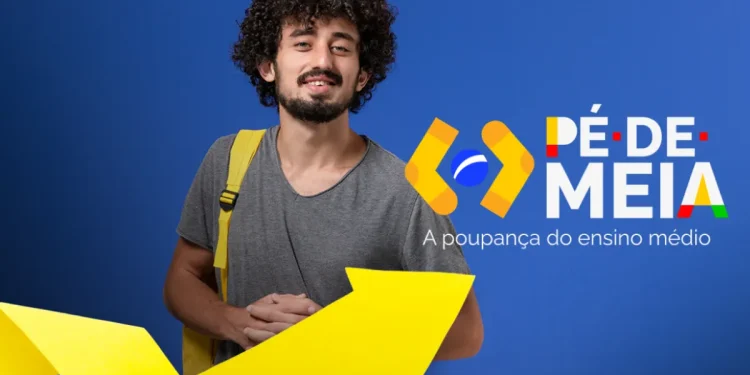 Calendário de pagamentos do Pé-de-Meia 2025, com destaque para o início dos pagamentos de maio no dia 26.