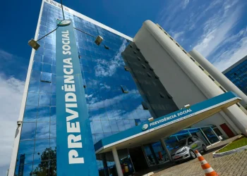 Fachada do prédio da Previdência Social, símbolo do INSS no Brasil.