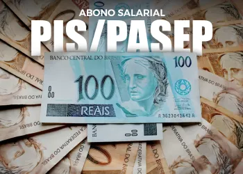Cédulas de Real destacando o PIS/Pasep