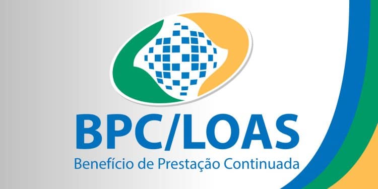 Imagem que ilustra o Benefício de Prestação Continuada (BPC/Loas), com o logo do INSS, destacando o objetivo de atender cidadãos com deficiência ou idosos de baixa renda.