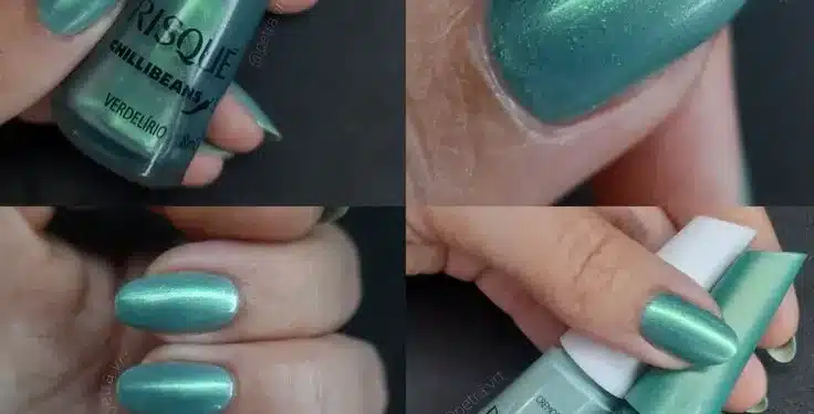 Unhas de Primavera 2025: domine o esmalte verde menta com efeito metálico 1 Imagem destacada Unhas de Primavera : domine o esmalte verde menta com efeito metálico