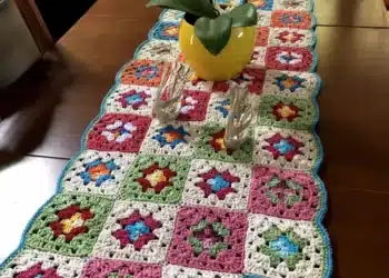 Imagem destacada Caminho de mesa de crochê floral: transforme qualquer ambiente sem gastar muito