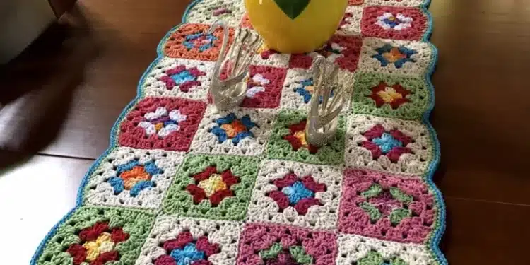 Imagem destacada Caminho de mesa de crochê floral: transforme qualquer ambiente sem gastar muito