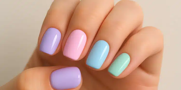 Imagem destacada Misture tons pastel nas unhas e conquiste um look leve e sofisticado