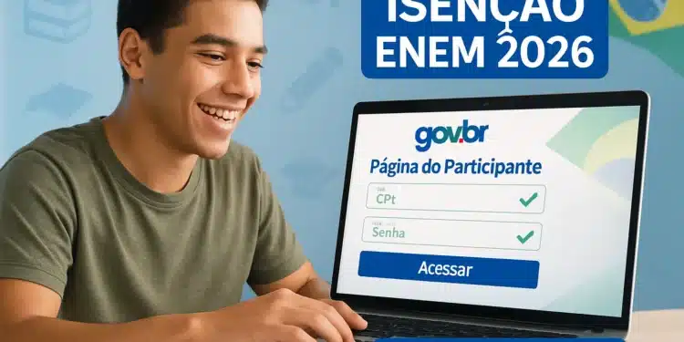 Isenção da taxa do ENEM 2026: prazo de 12 dias para solicitar gratuidade termina em 24 de abril